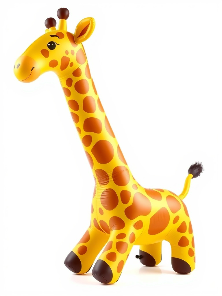 Inflatable Giraffe Toy Model Pack Low-poly 3D model_2