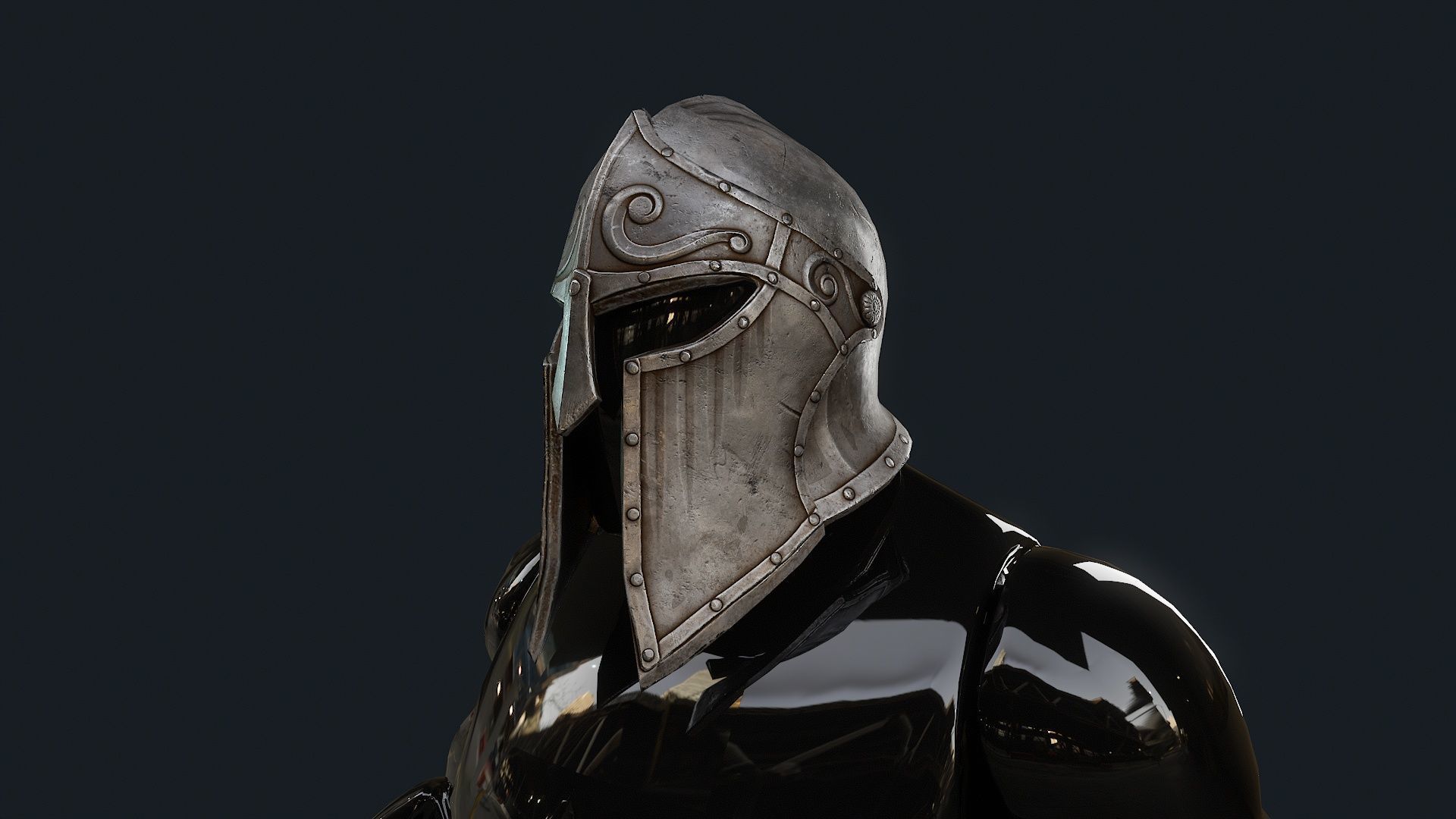   Iron Helmet 6 3D model_7