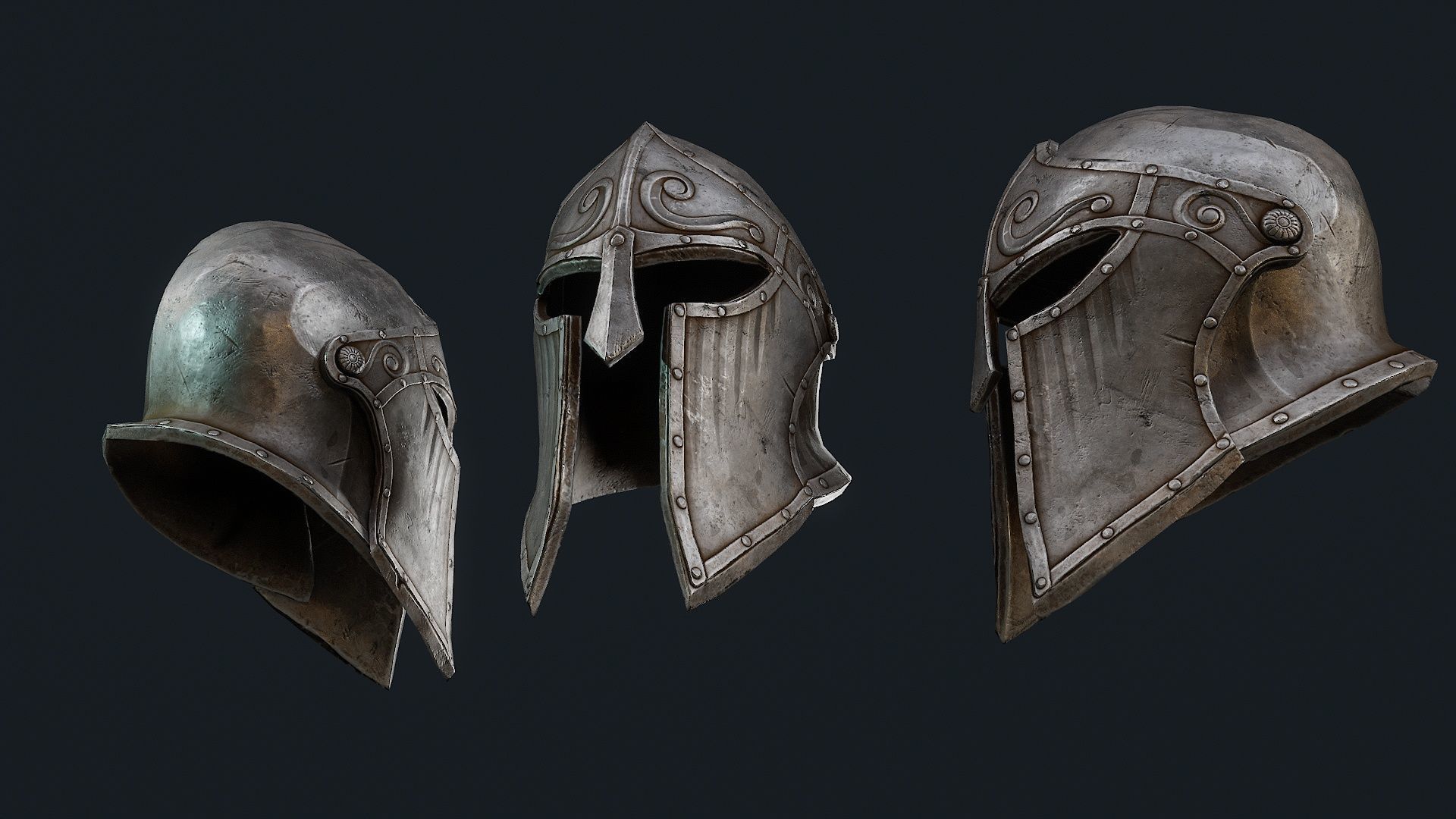   Iron Helmet 6 3D model_3