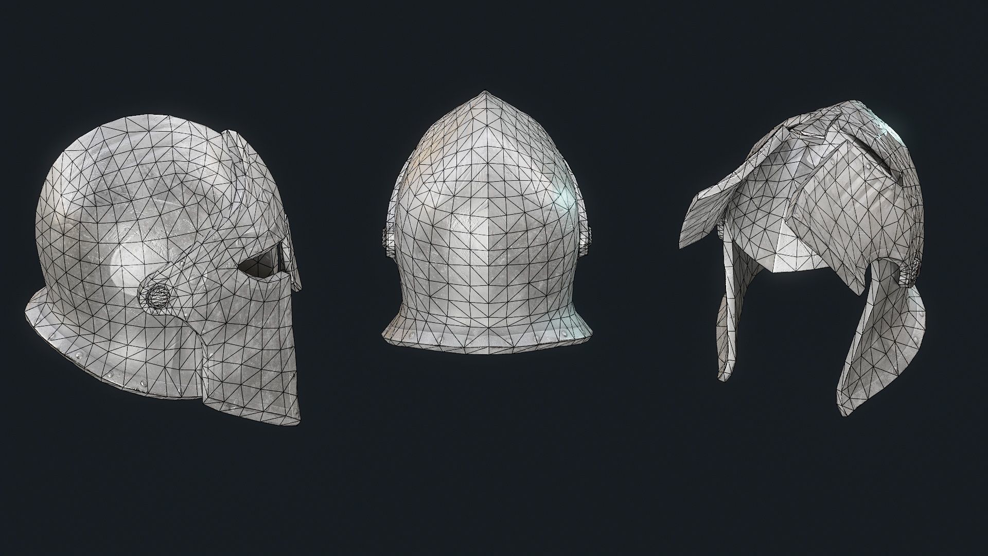   Iron Helmet 6 3D model_9