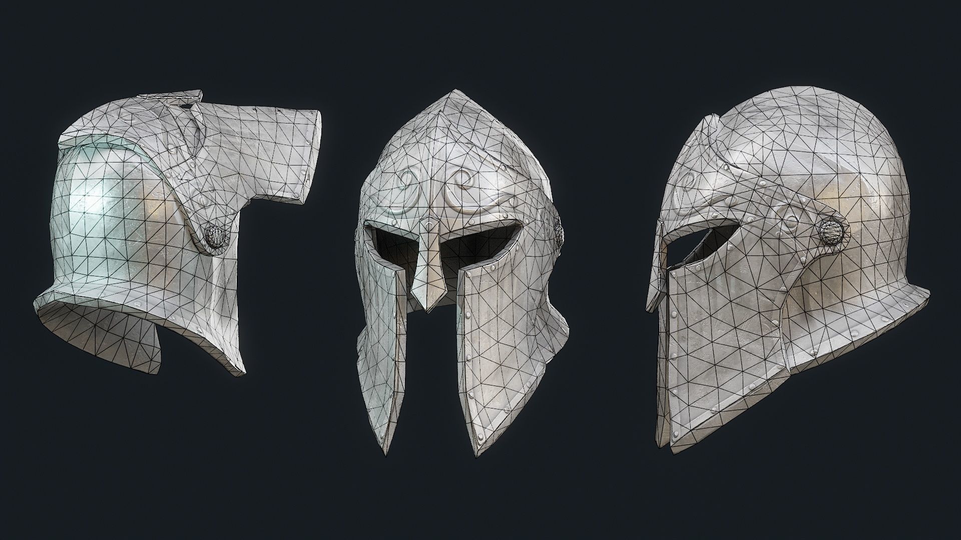   Iron Helmet 6 3D model_8