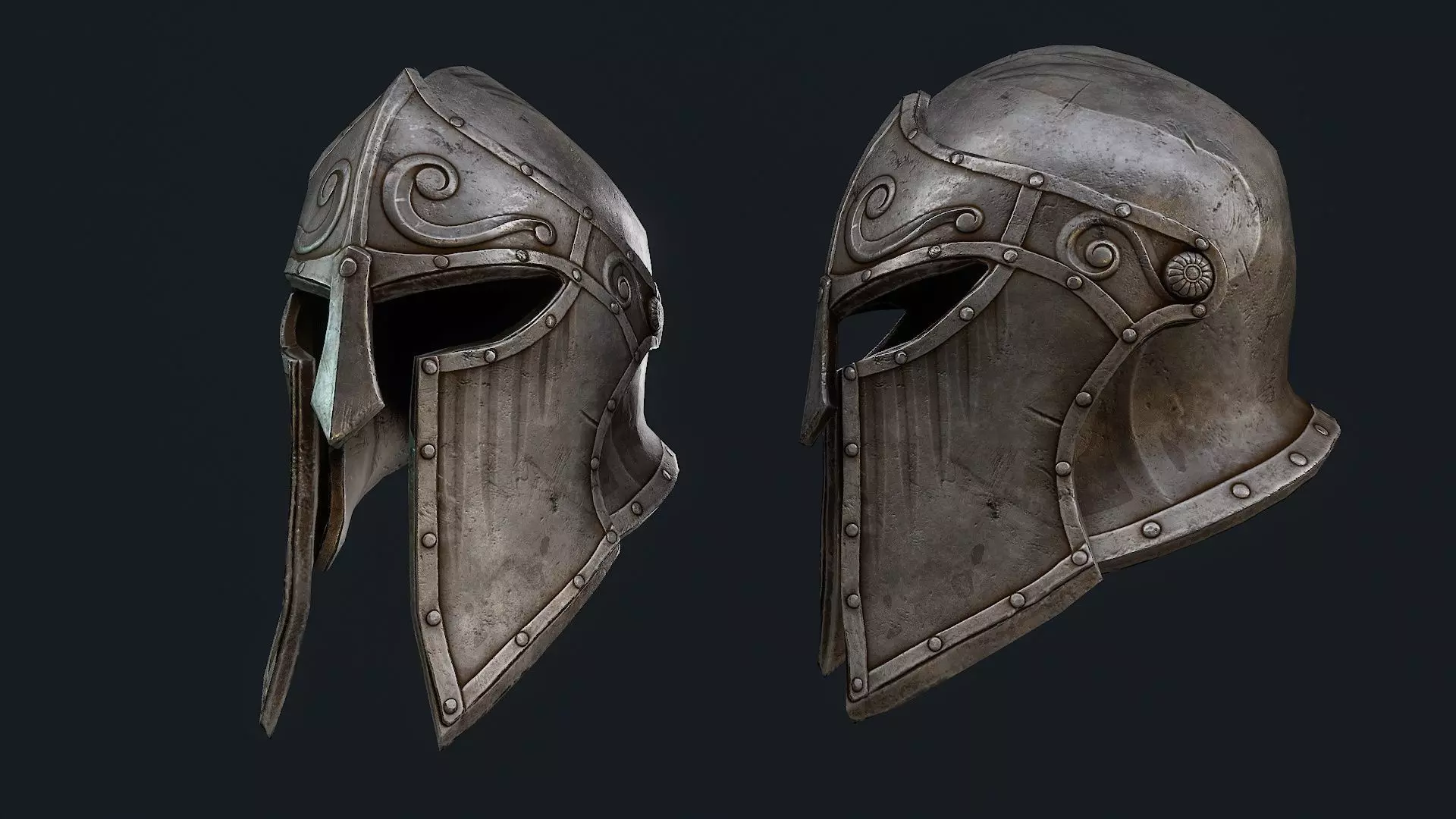   Iron Helmet 6 3D model_0
