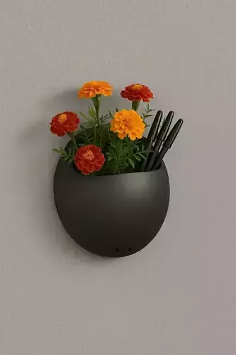 Wall Mounted Hanging Flower Pot  3D print model