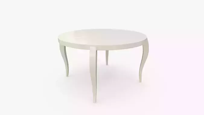 Stylish Ivory Round Table