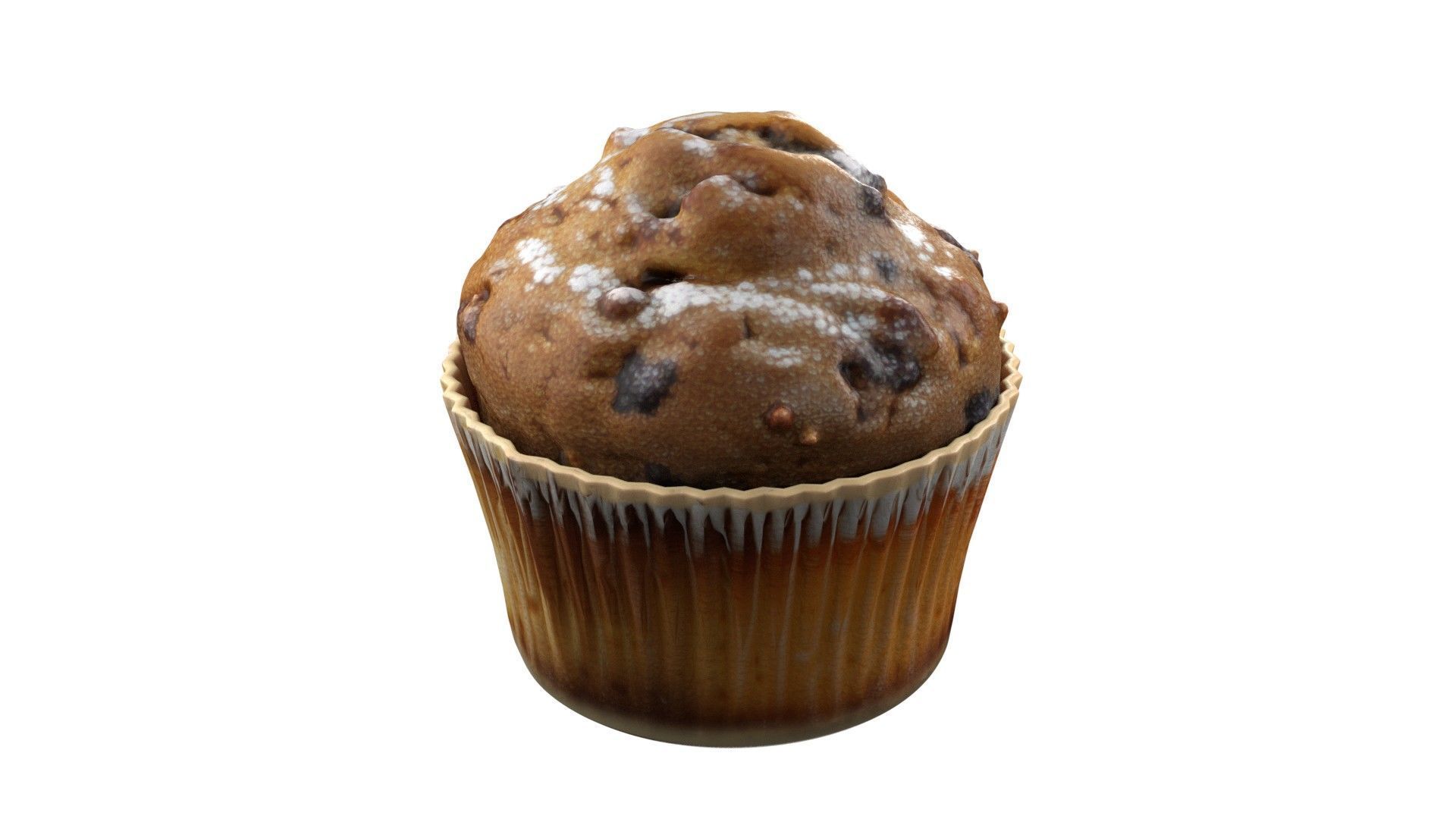 Muffins collection 3   Low-poly 3D model_16