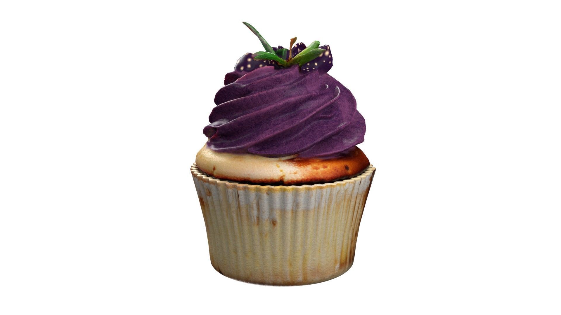 Muffins collection 3   Low-poly 3D model_17