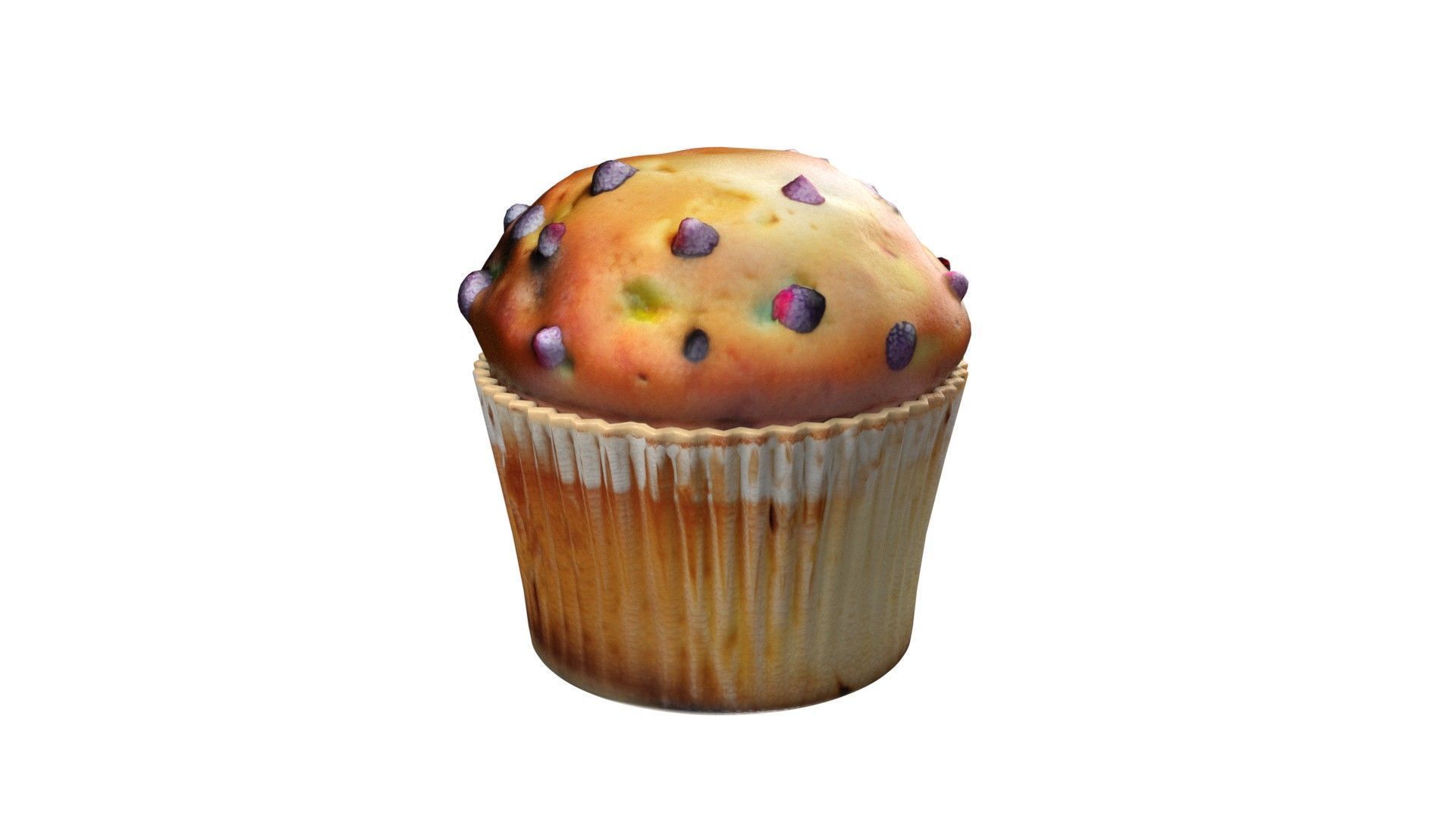 Muffins collection 3   Low-poly 3D model_13