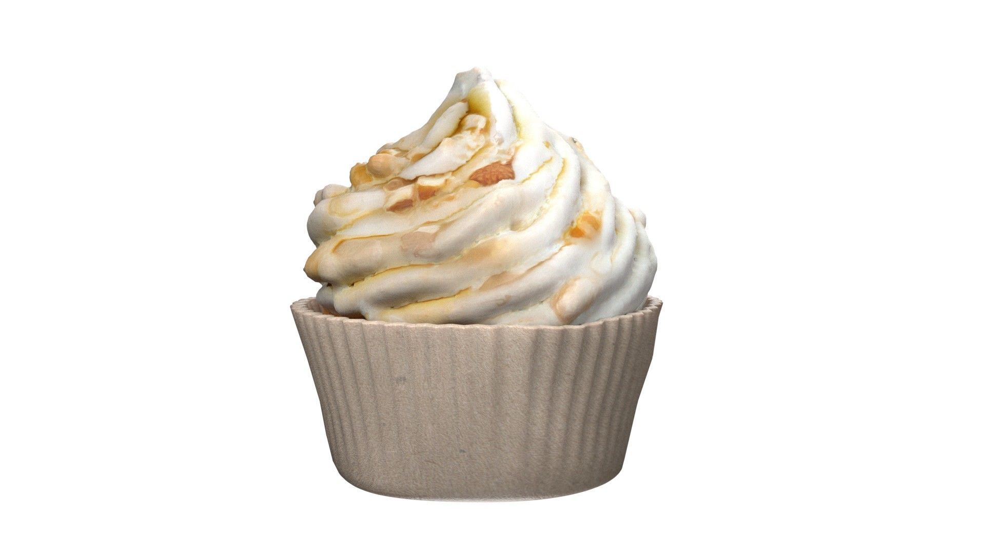 Muffins collection 3   Low-poly 3D model_7