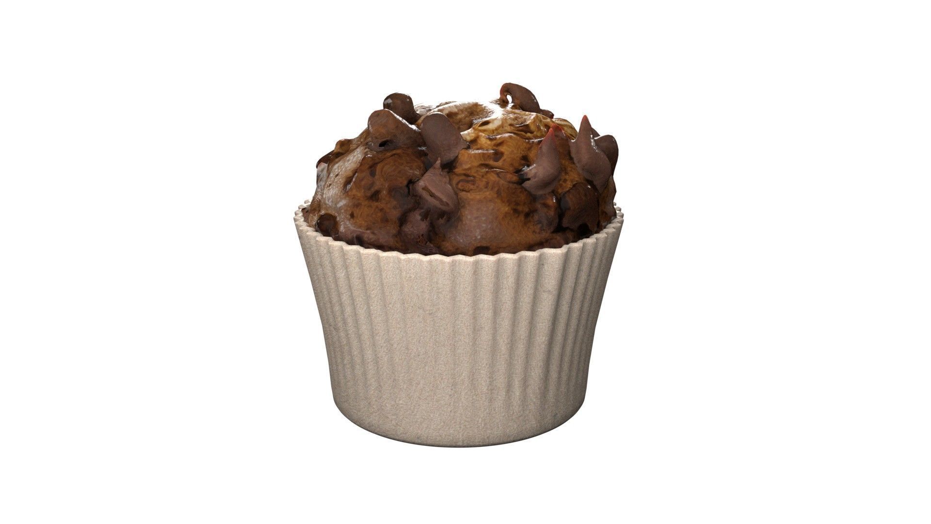 Muffins collection 3   Low-poly 3D model_10
