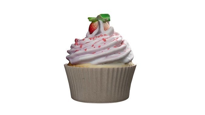 Muffins collection 3   Low-poly 3D model 7