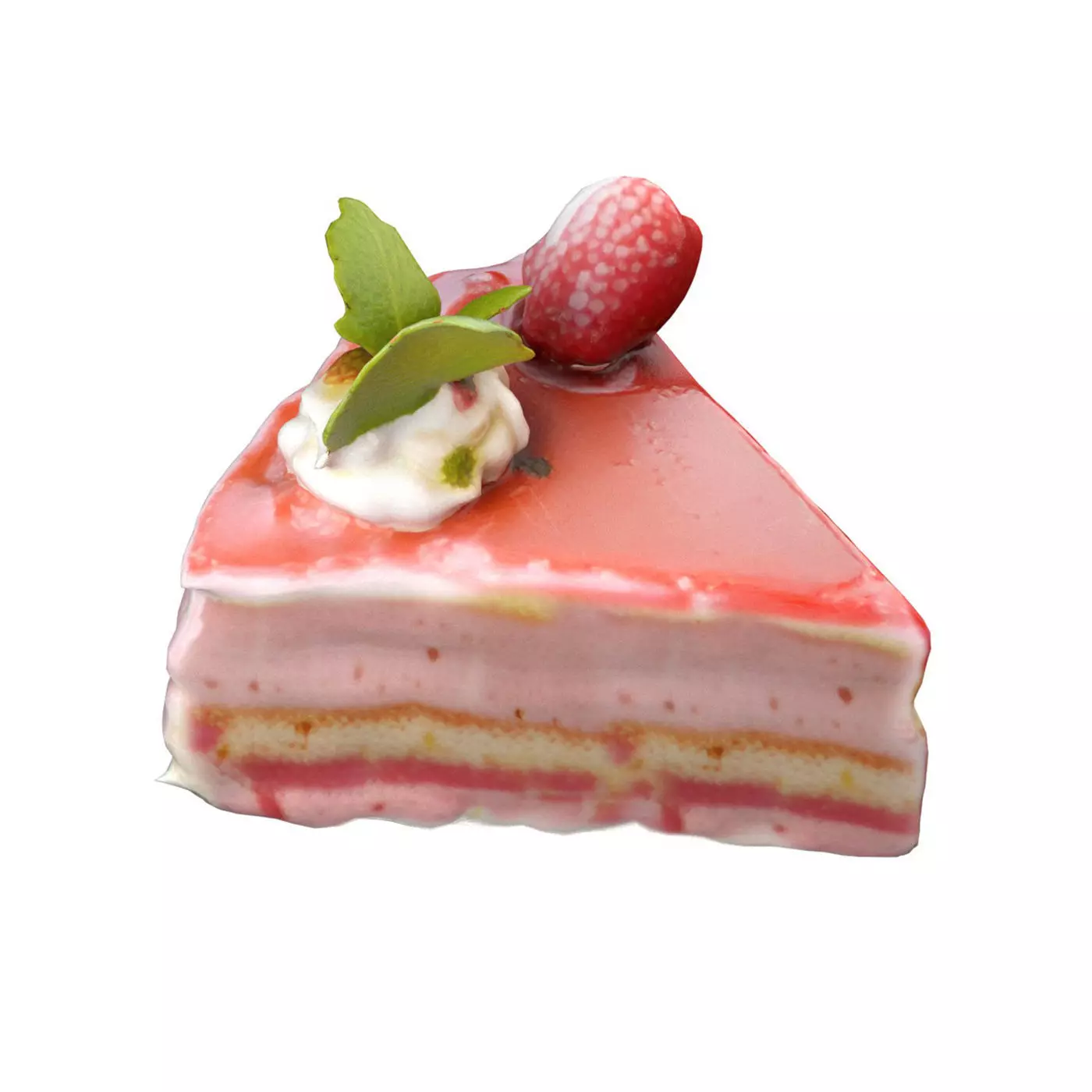 Pastry 1  Low-poly 3D model_0