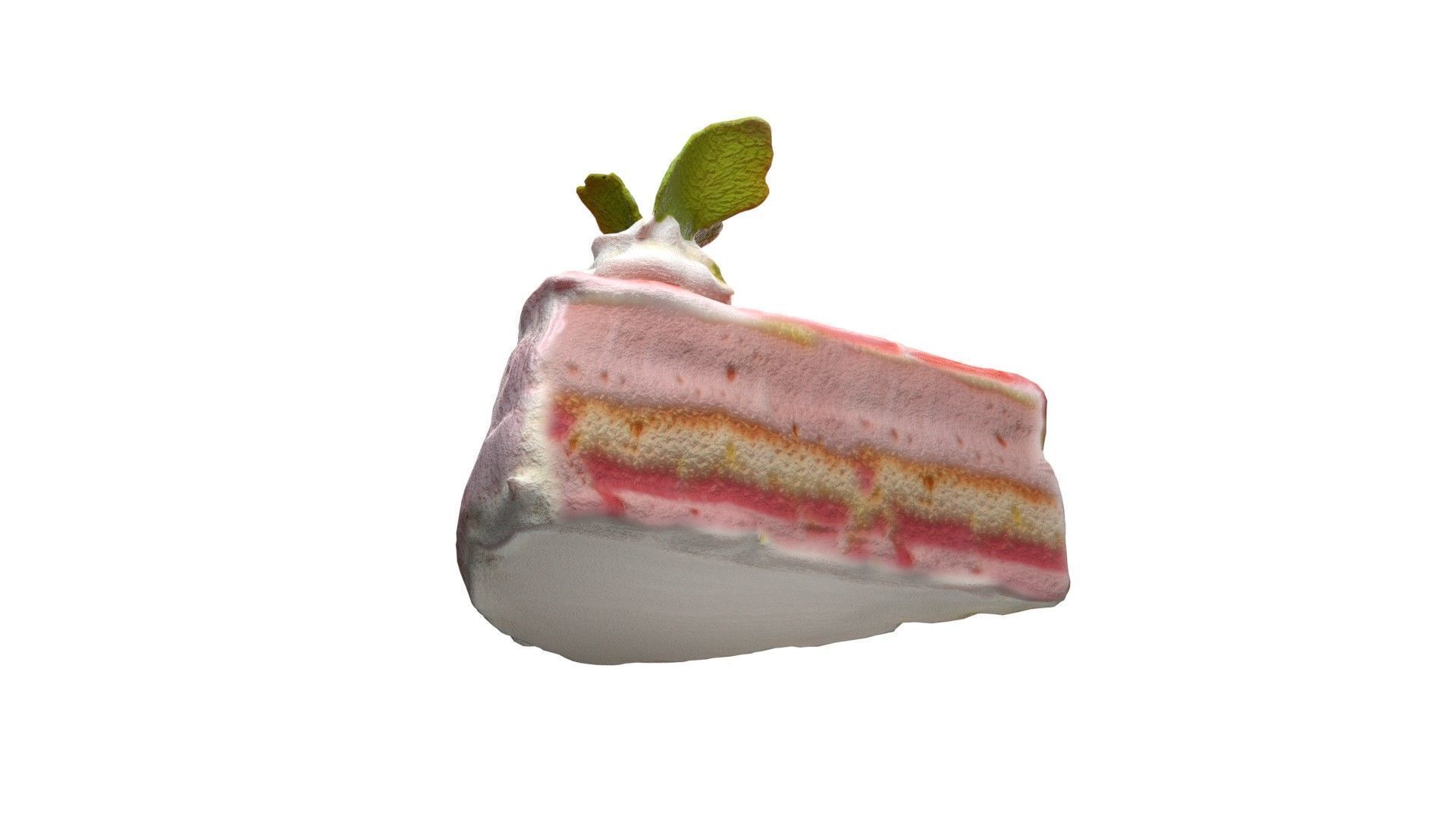 Pastry 1  Low-poly 3D model_6