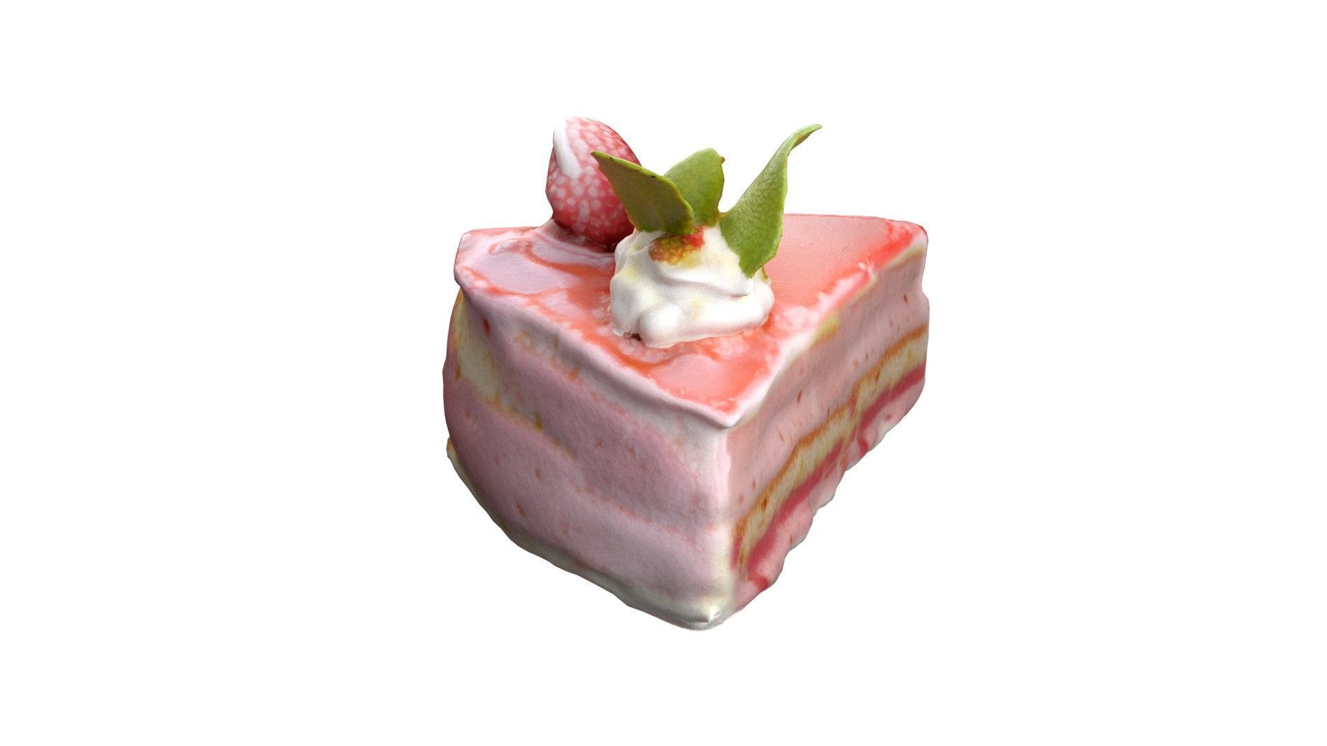 Pastry 1  Low-poly 3D model_4