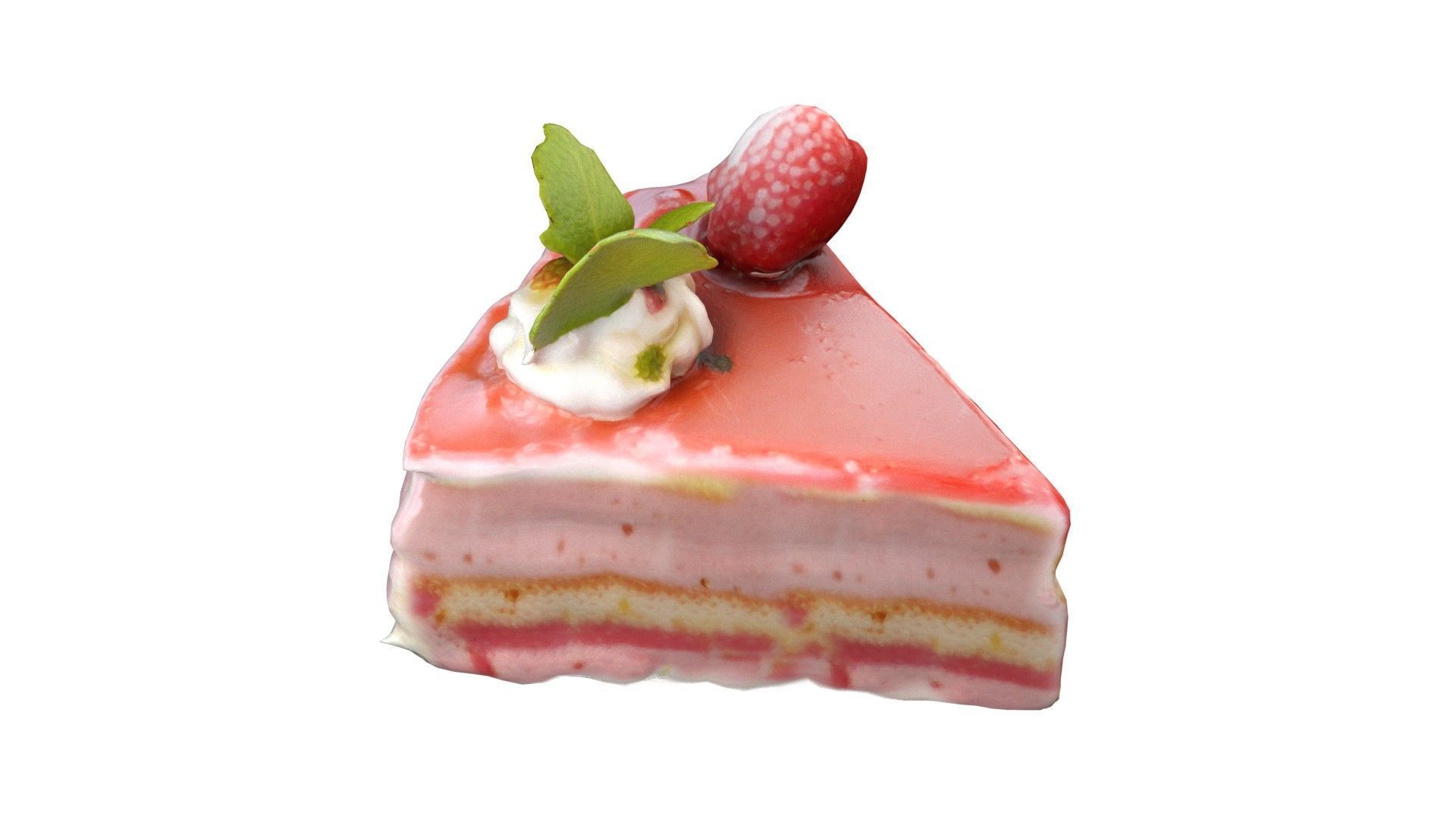 Pastry 1  Low-poly 3D model_3