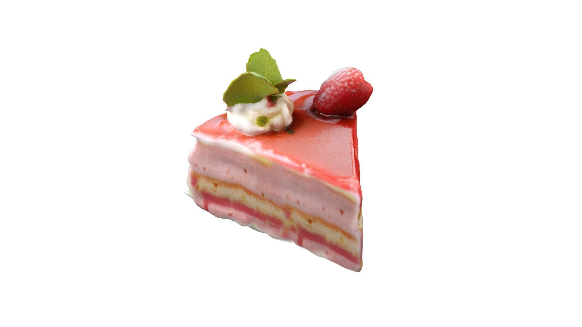 Pastry 1  Low-poly 3D model_2