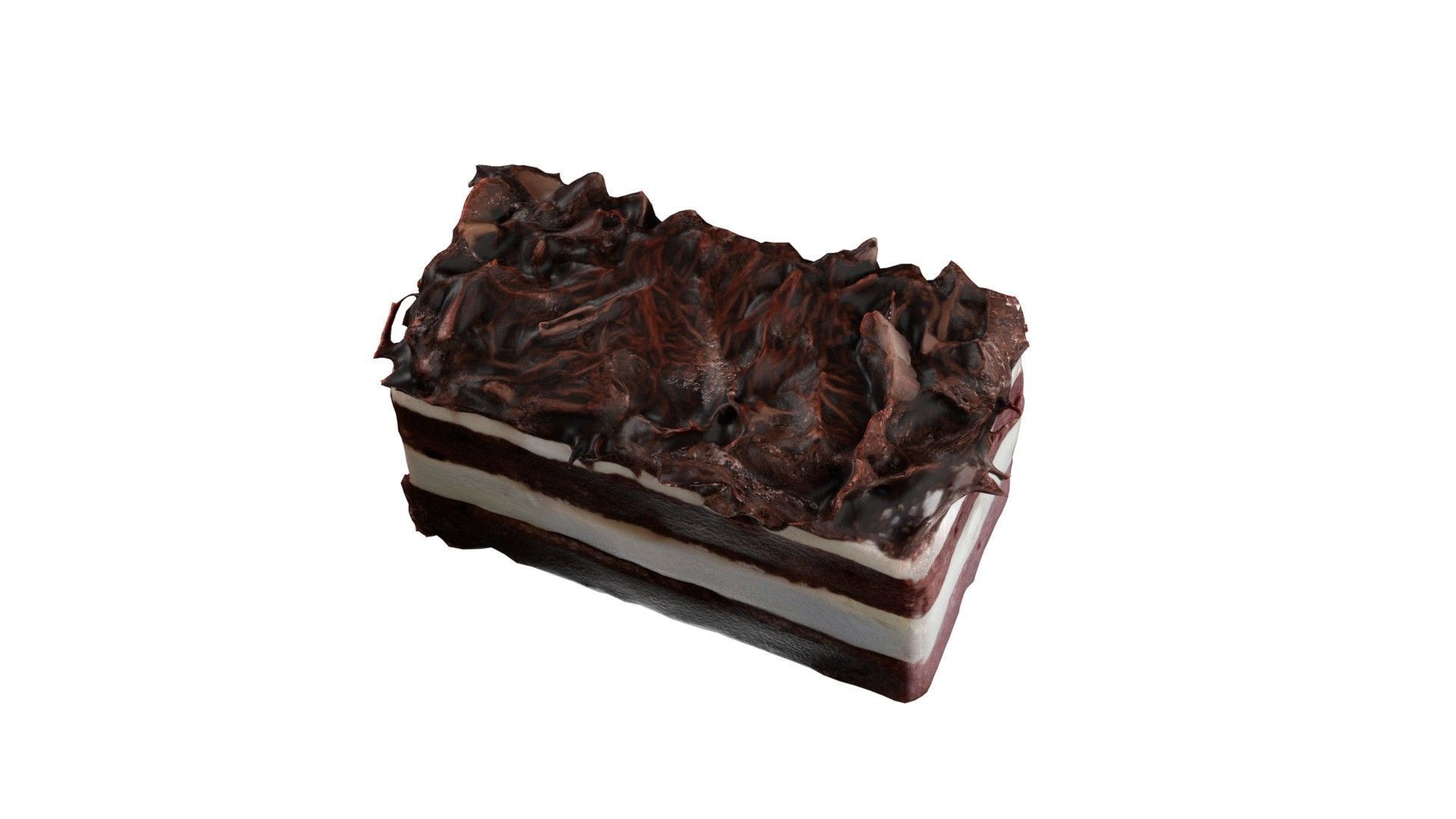 Pastry 3   Low-poly 3D model_5