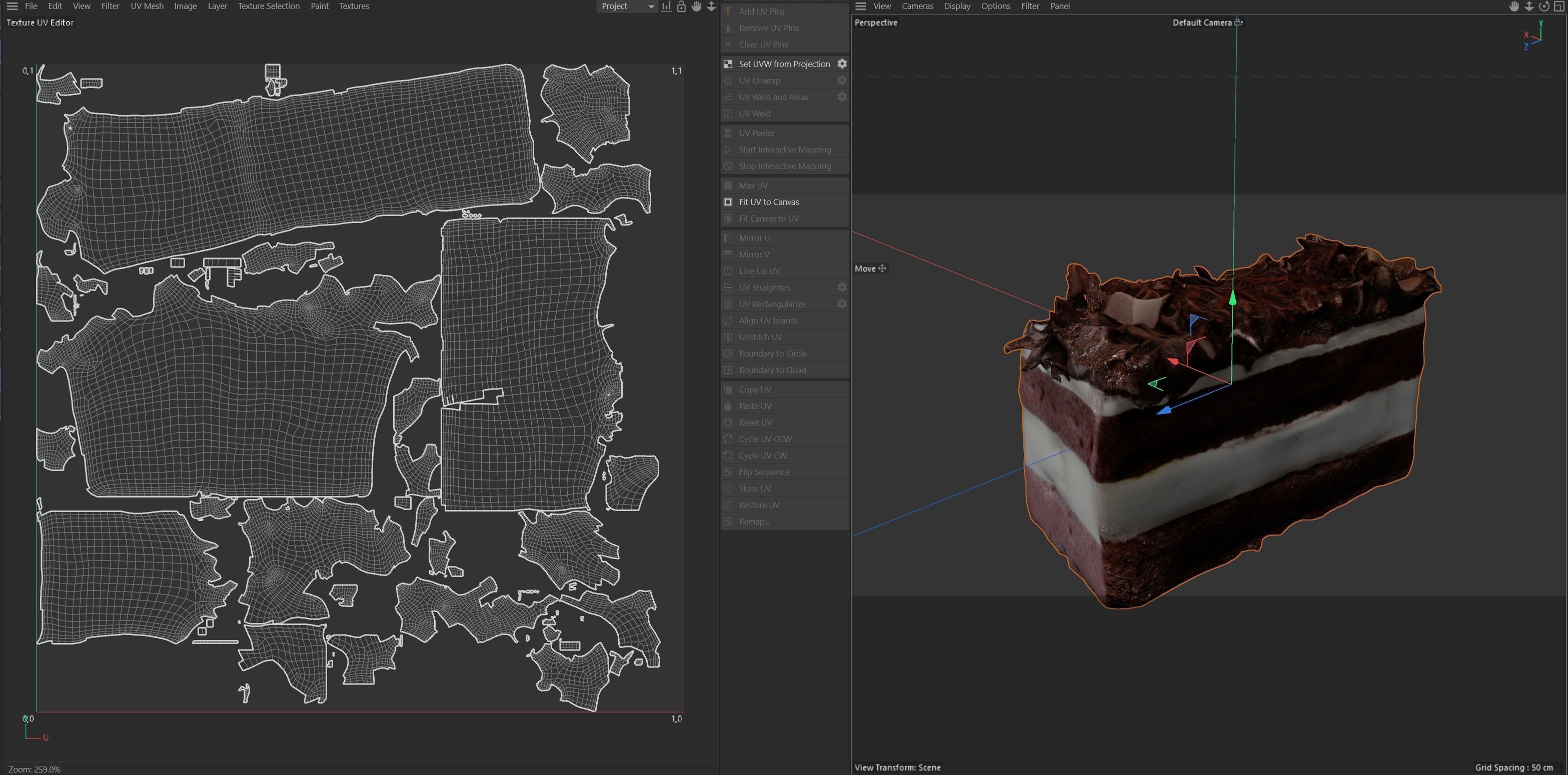 Pastry 3   Low-poly 3D model_7