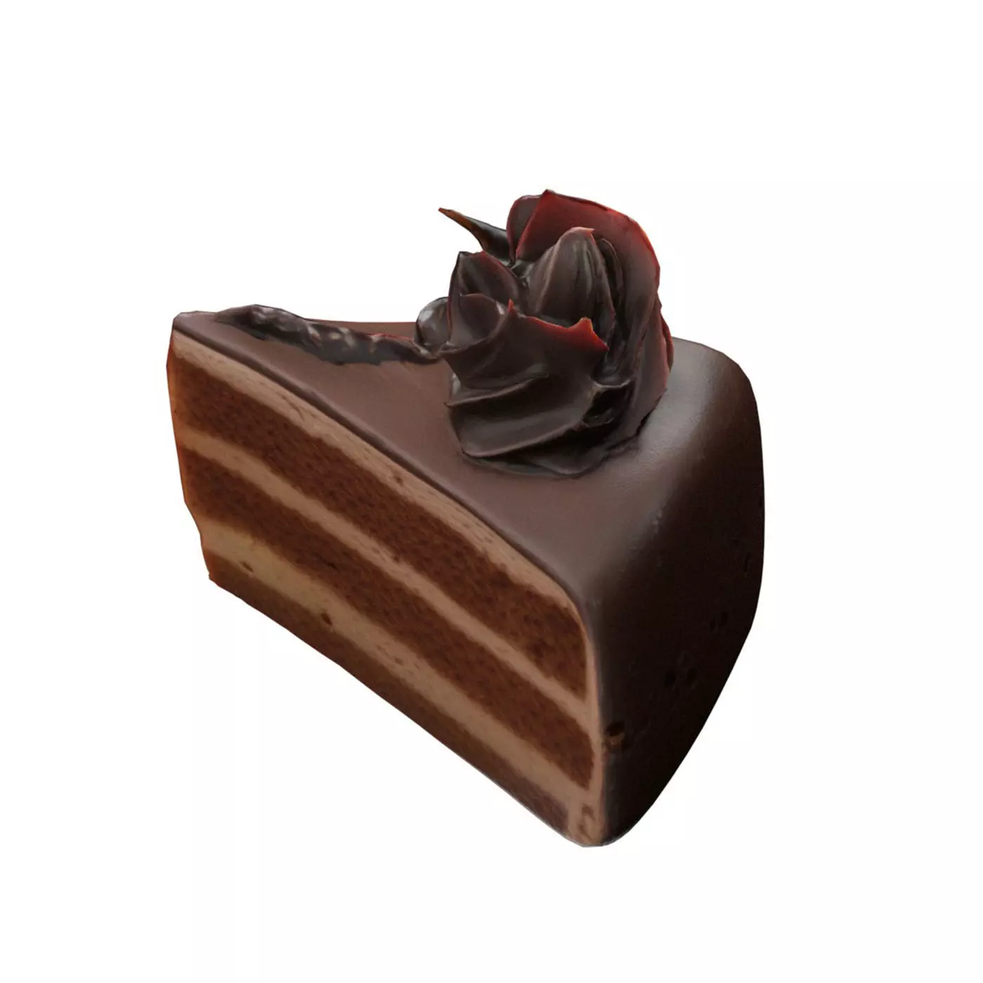 Pastry 4   Low-poly 3D model_0