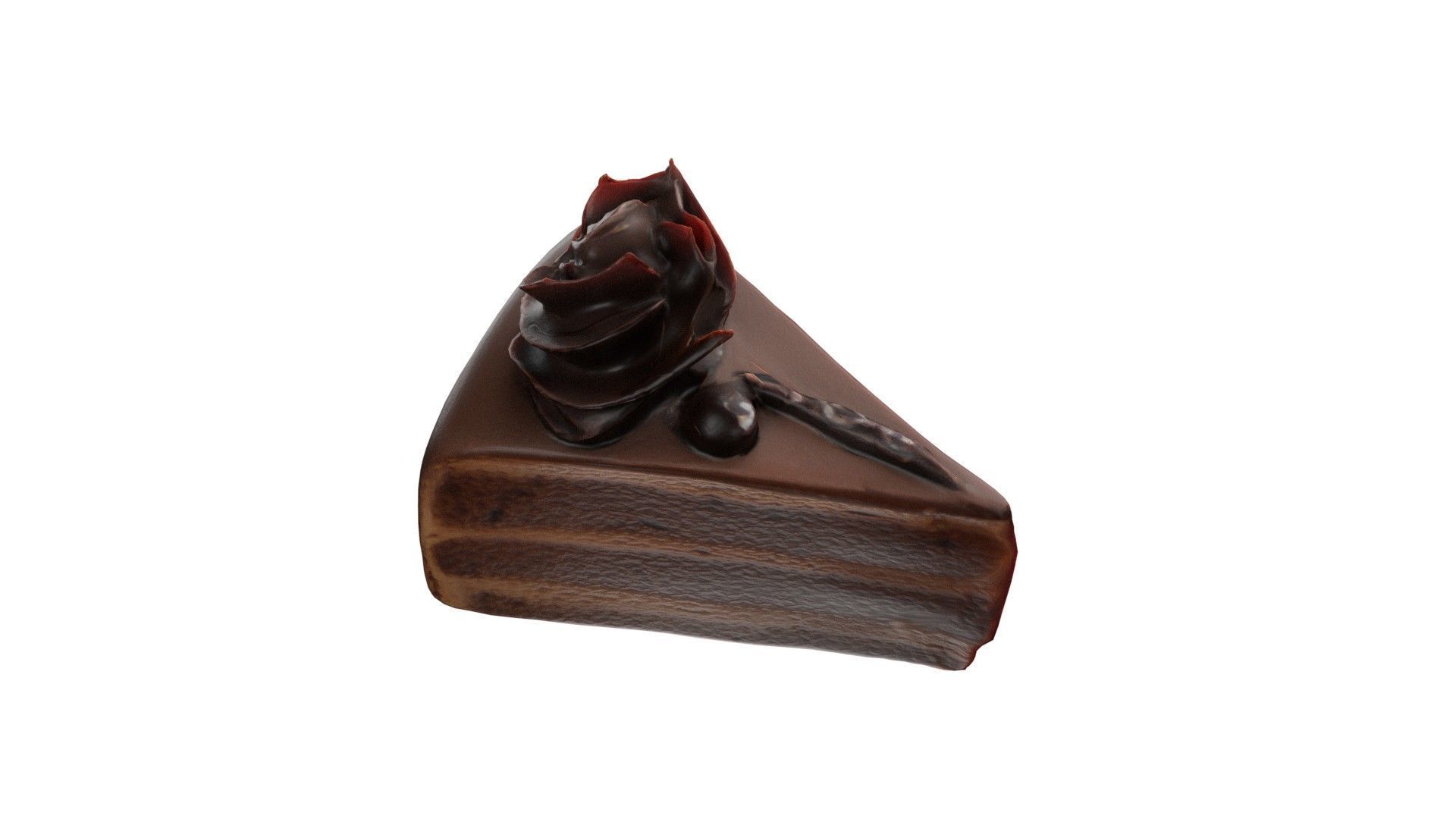 Pastry 4   Low-poly 3D model_5