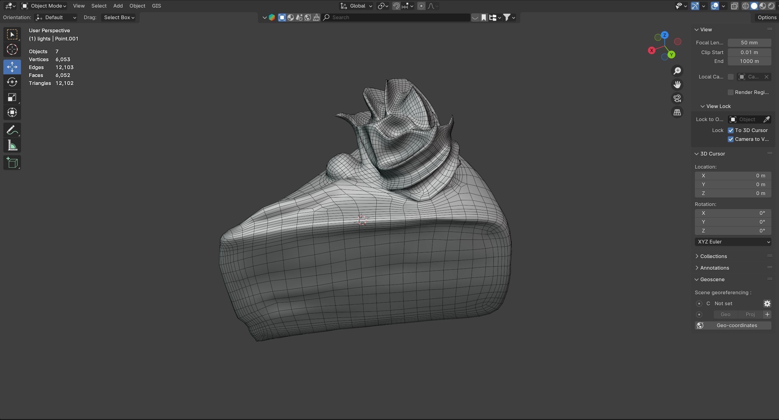 Pastry 4   Low-poly 3D model_7