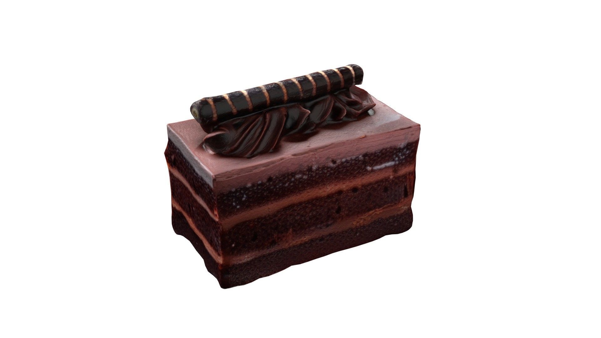 Pastry 6   Low-poly 3D model_2
