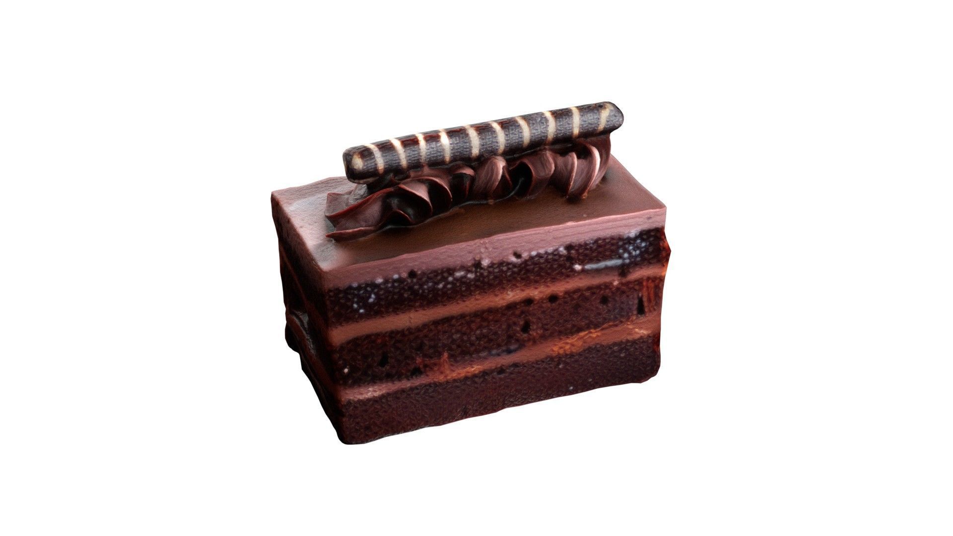 Pastry 6   Low-poly 3D model_1