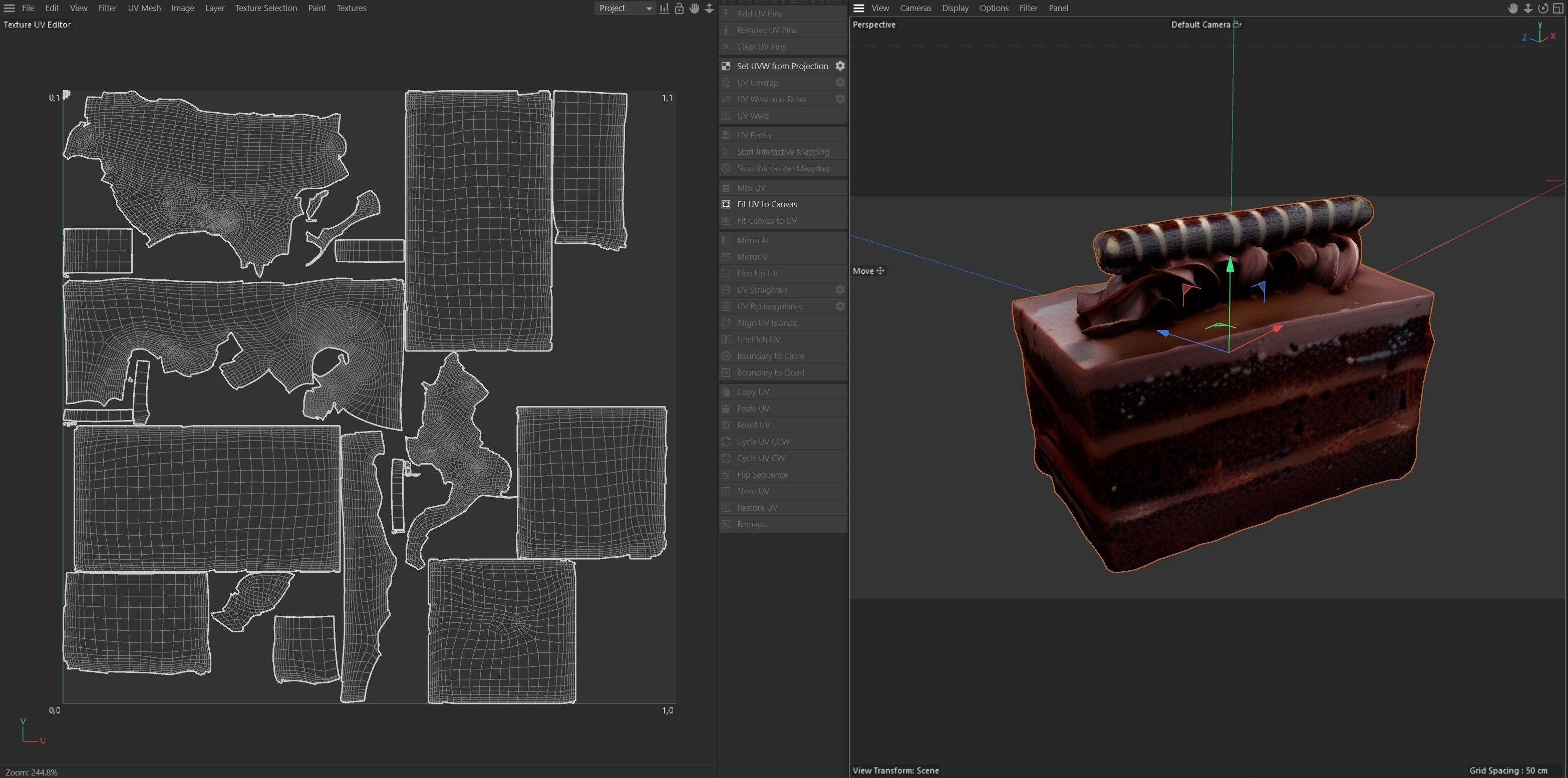 Pastry 6   Low-poly 3D model_6