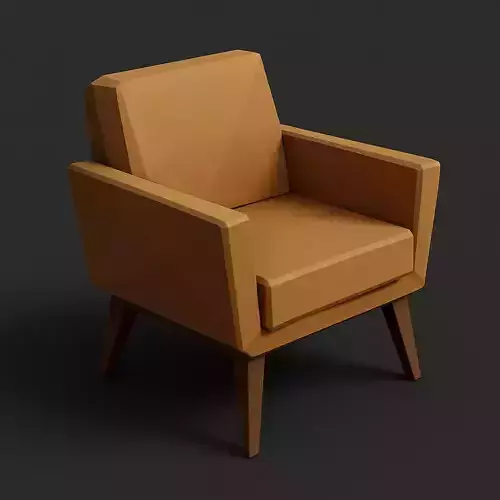 Low-Poly Modern Chair