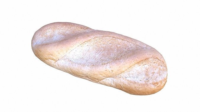 Bread Low-poly 3D model