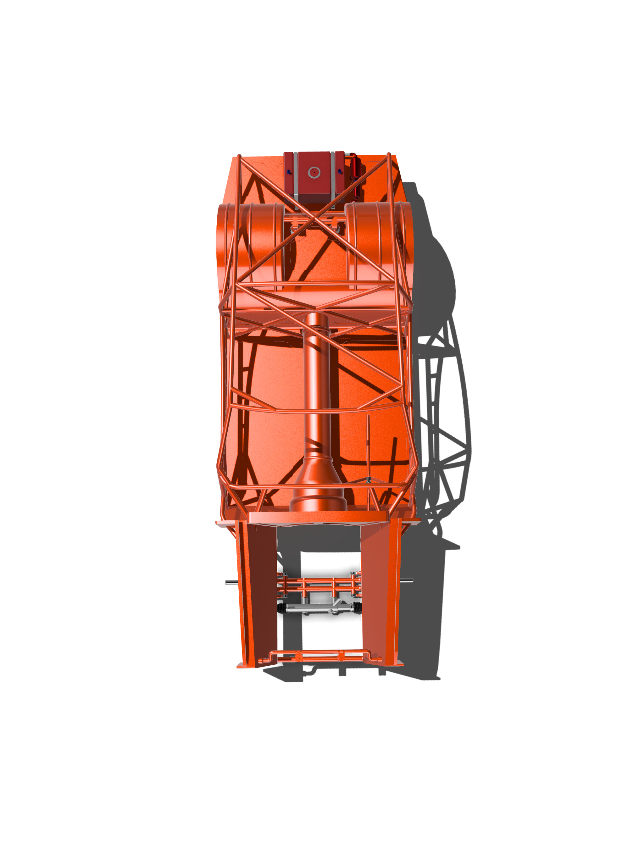 Pro Street Chassis Platform for 65 Mustang 3D print model_13