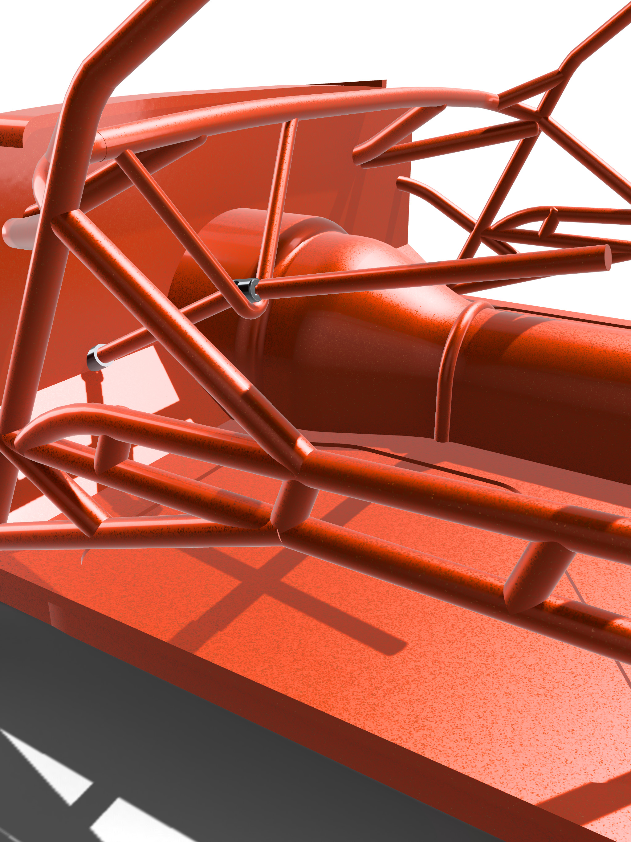 Pro Street Chassis Platform for 65 Mustang 3D print model_9