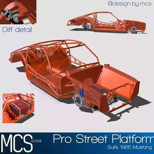 Pro Street Chassis Platform for 65 Mustang