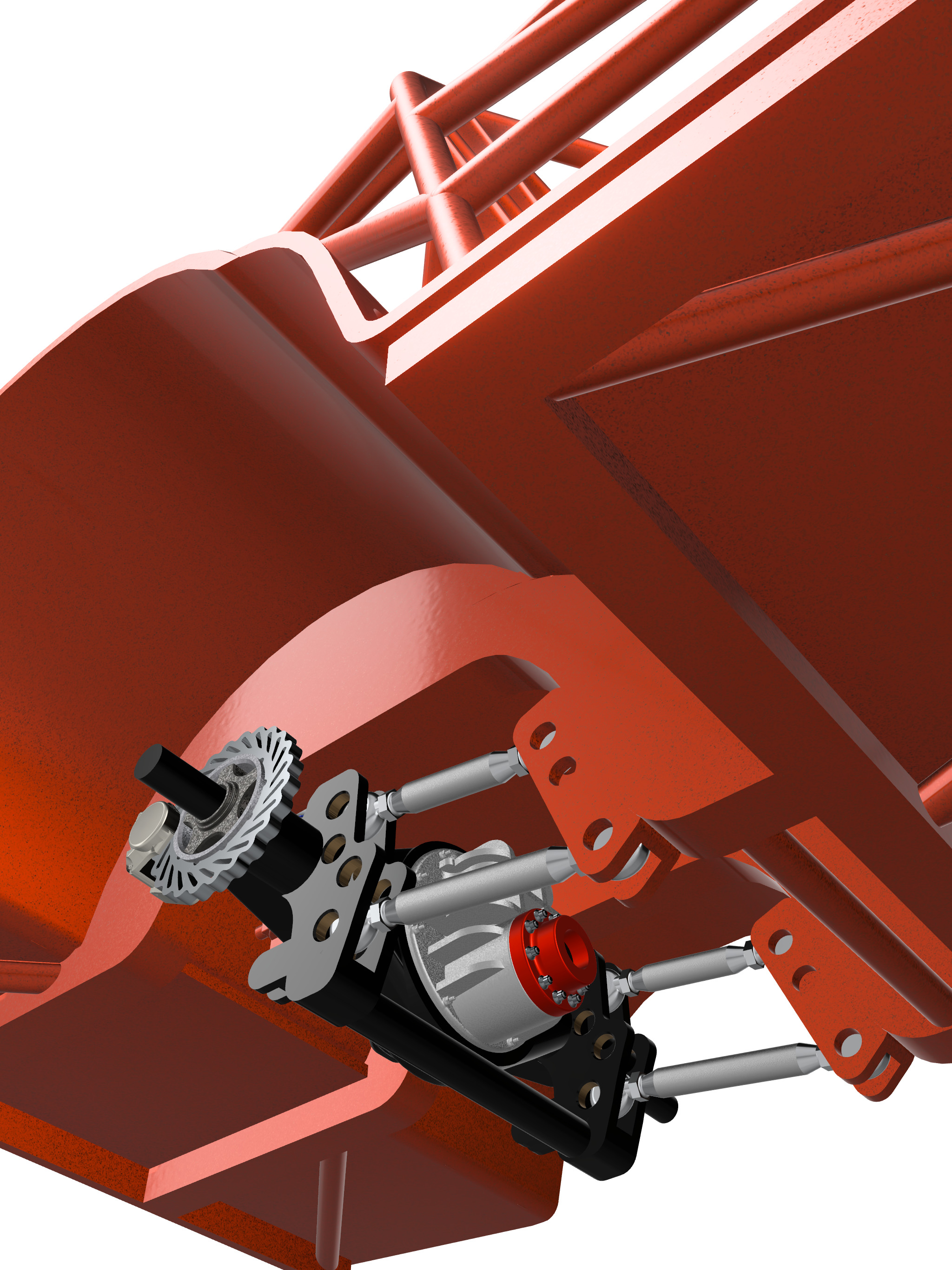 Pro Street Chassis Platform for 65 Mustang 3D print model_15