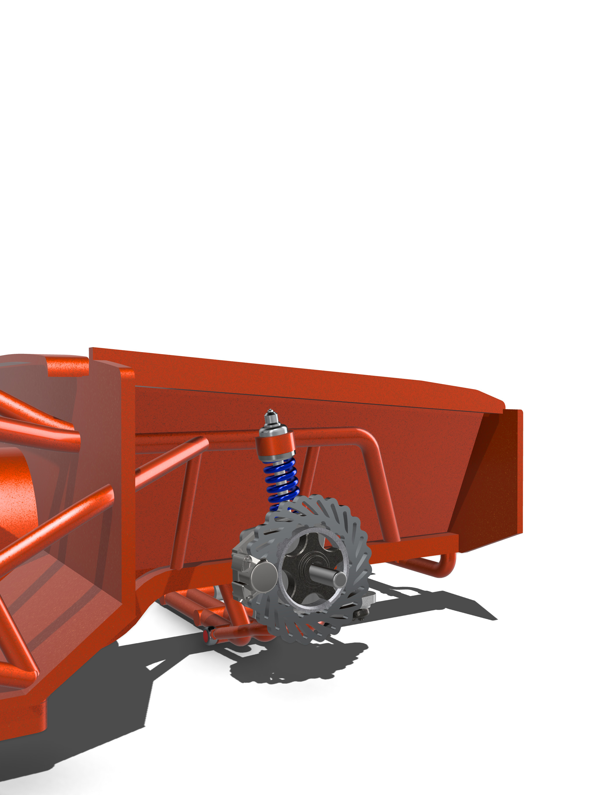 Pro Street Chassis Platform for 65 Mustang 3D print model_17