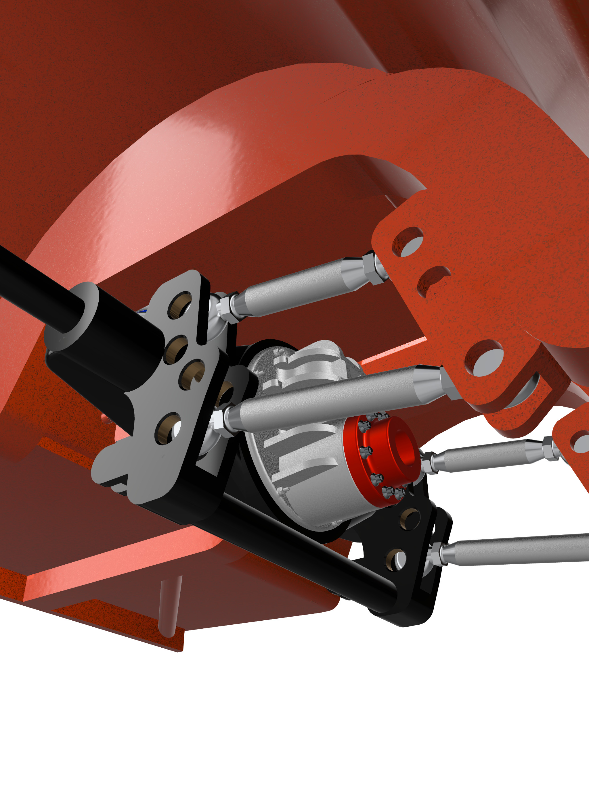 Pro Street Chassis Platform for 65 Mustang 3D print model_6