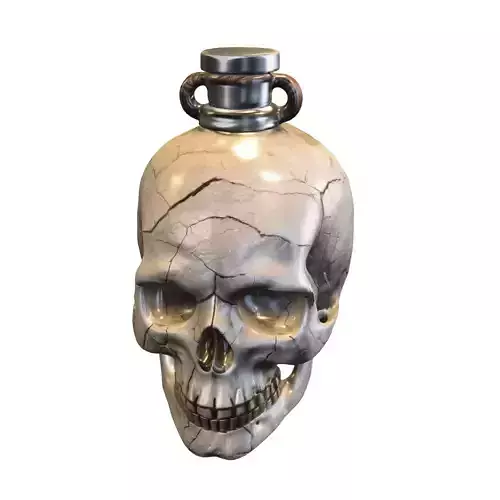 Skull Elixir Bottle