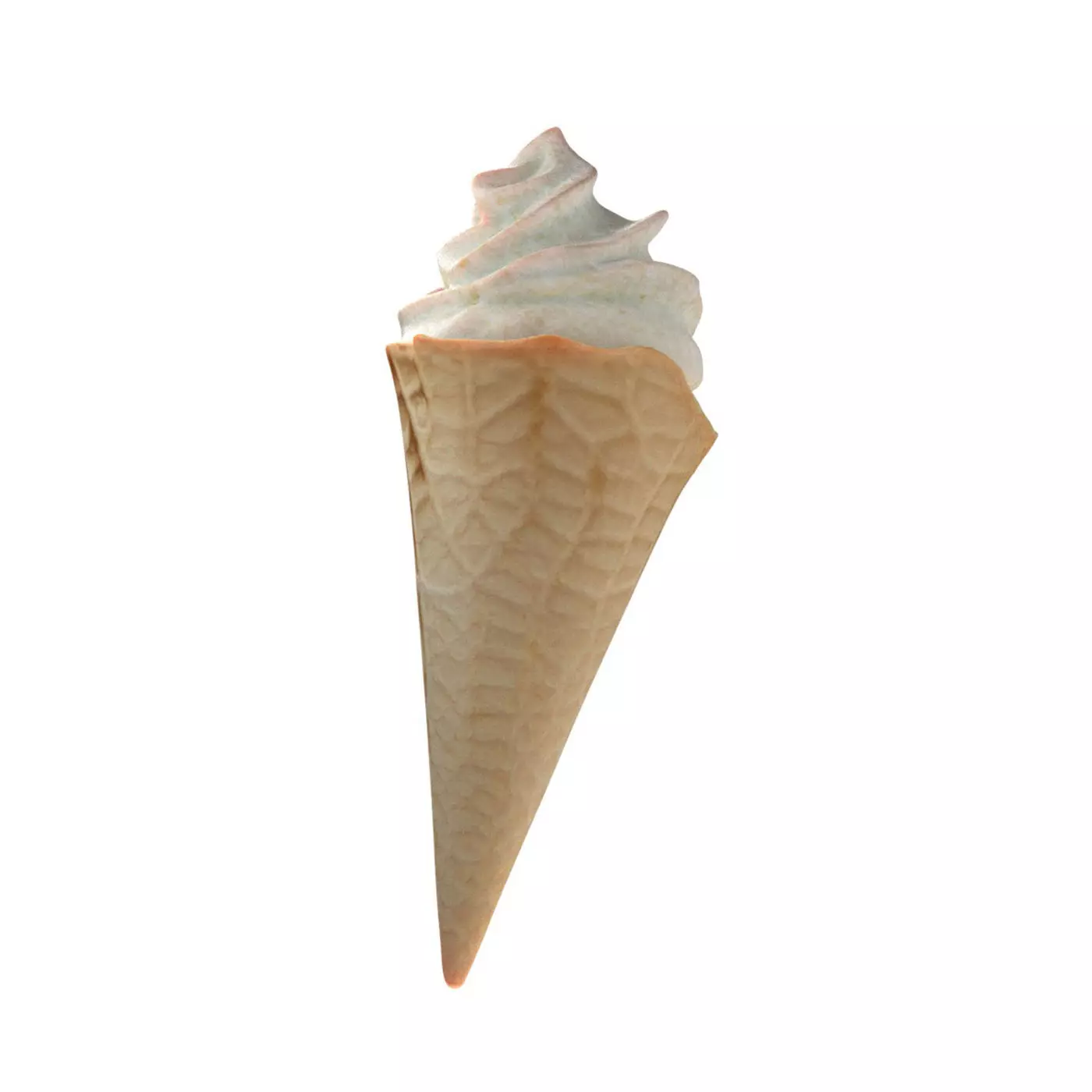 Ice Cream Cone 5  Low-poly 3D model_0