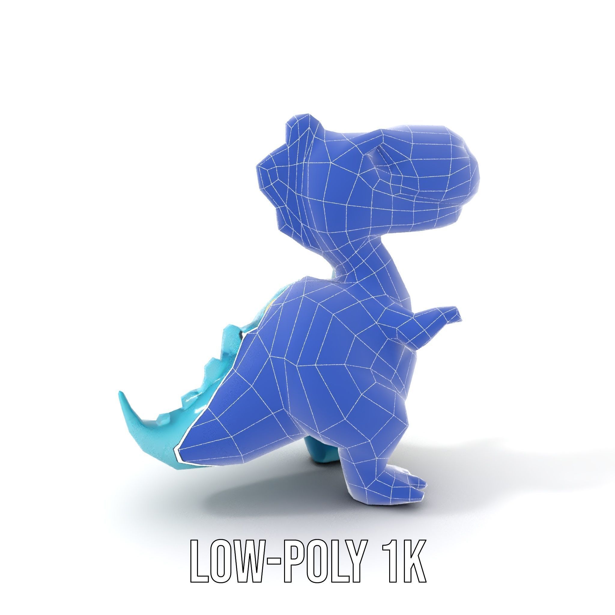 Cute Dinosaur Character D Model Pack Low-poly 3D model_14