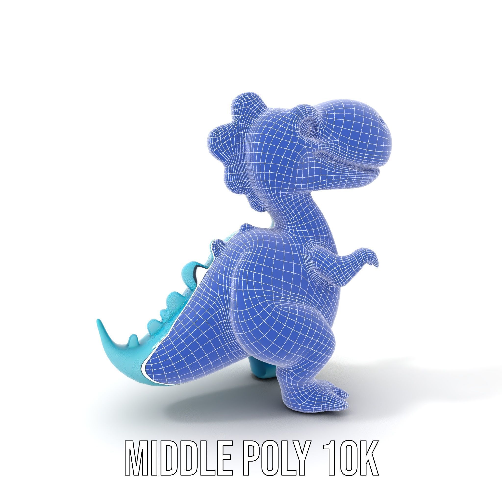 Cute Dinosaur Character D Model Pack Low-poly 3D model_29
