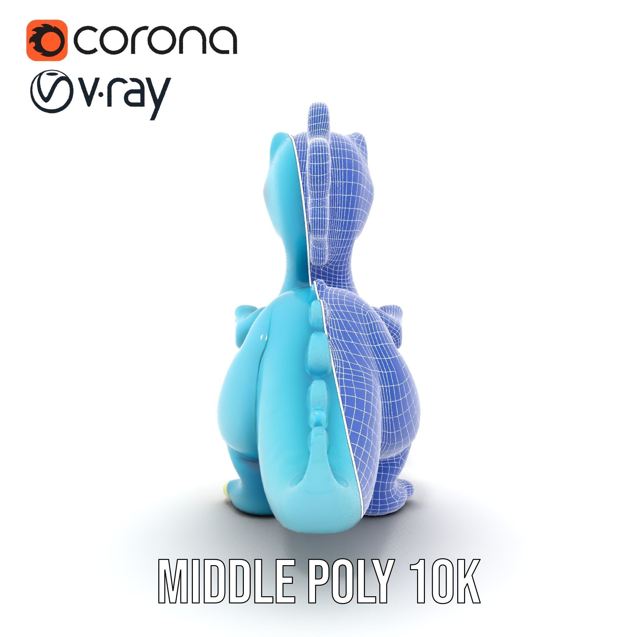 Cute Dinosaur Character D Model Pack Low-poly 3D model_24