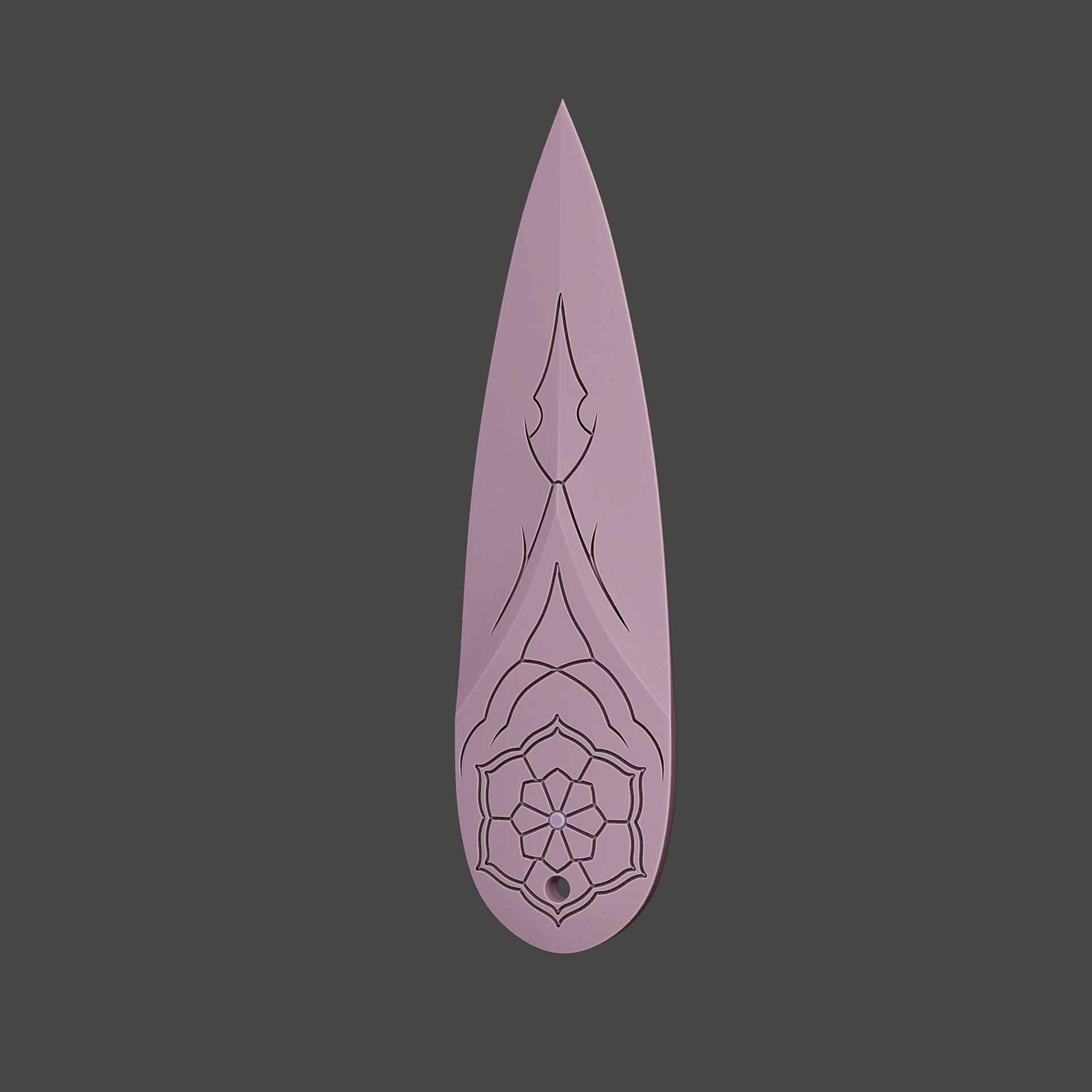 Zoey Cosplay Kunai Dagger Kpop Demon Hunters 3D print model_7