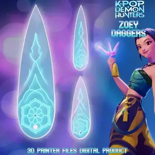 Zoey Cosplay Kunai Dagger Kpop Demon Hunters