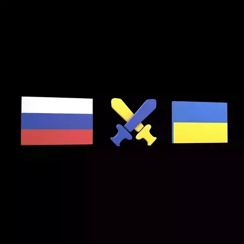 Russia VS Ukraine War Icon v1 001