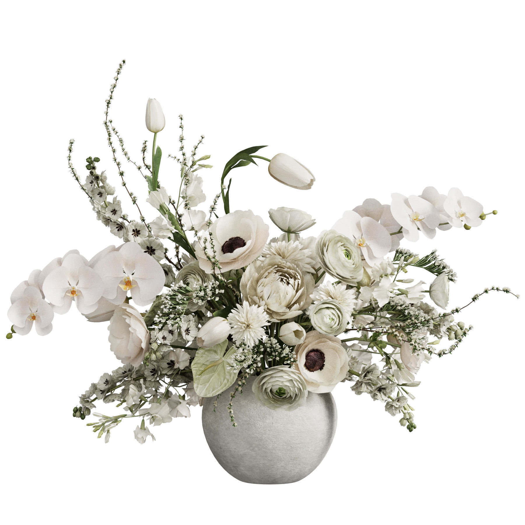 Flower In Vase 82 3D model_1