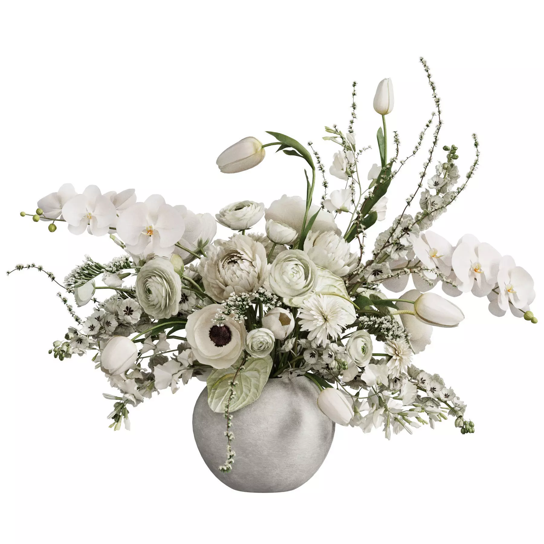 Flower In Vase 82 3D model_0