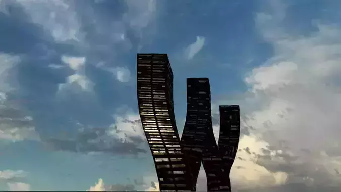 Walter Tower  Free low-poly 3D model