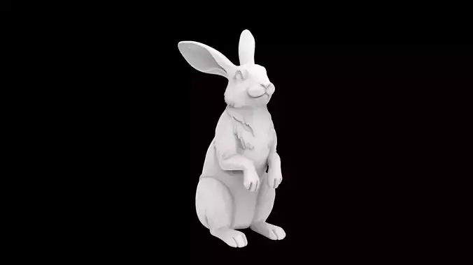 Rabbit Sculpture 3D Print 