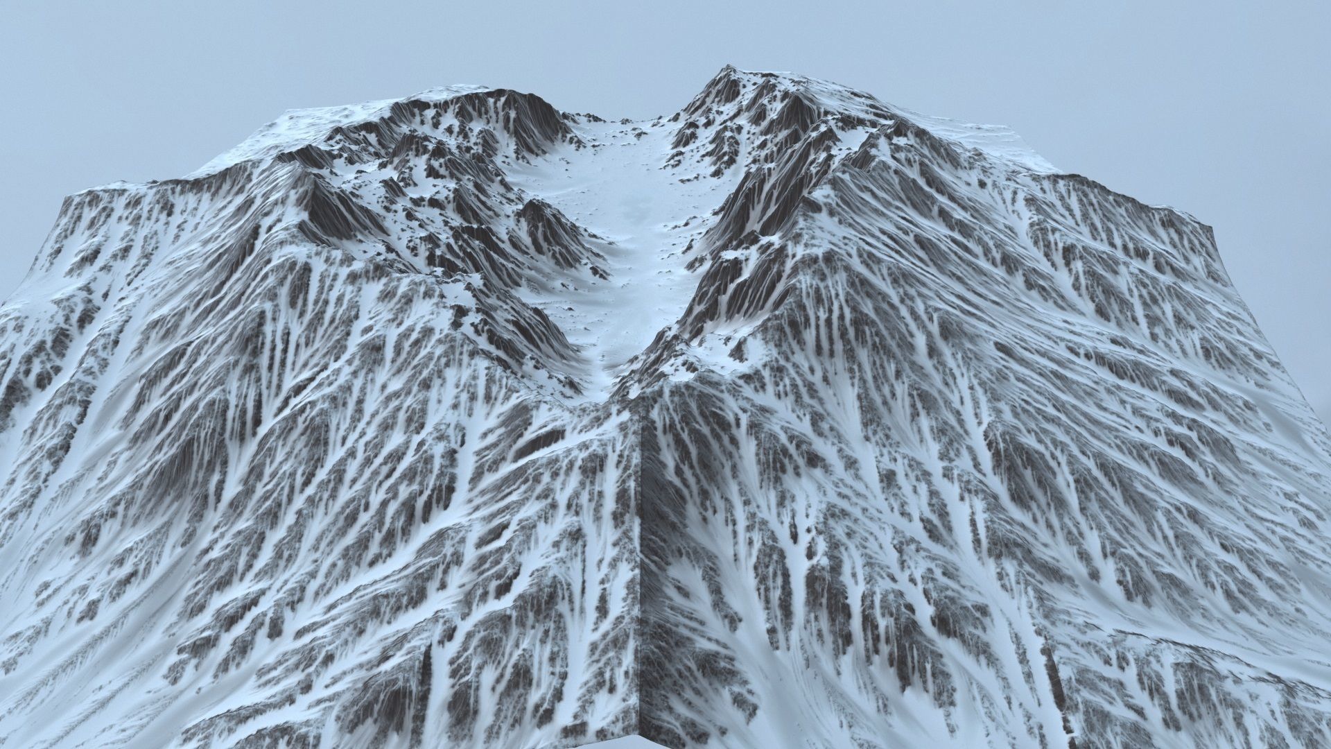 Snow Mountain 3D model_9
