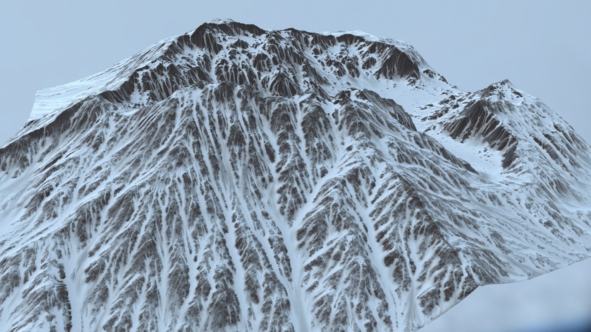 Snow Mountain 3D model_8