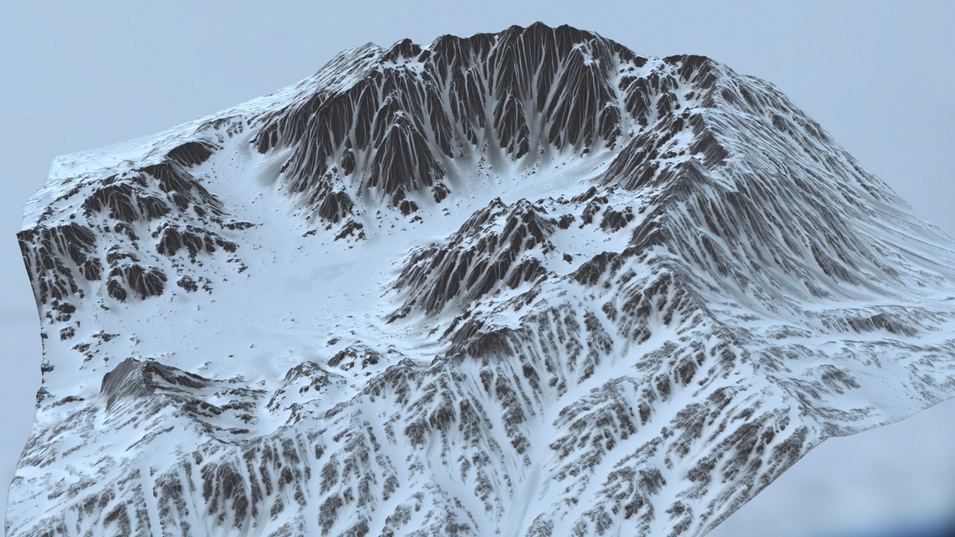 Snow Mountain 3D model_14